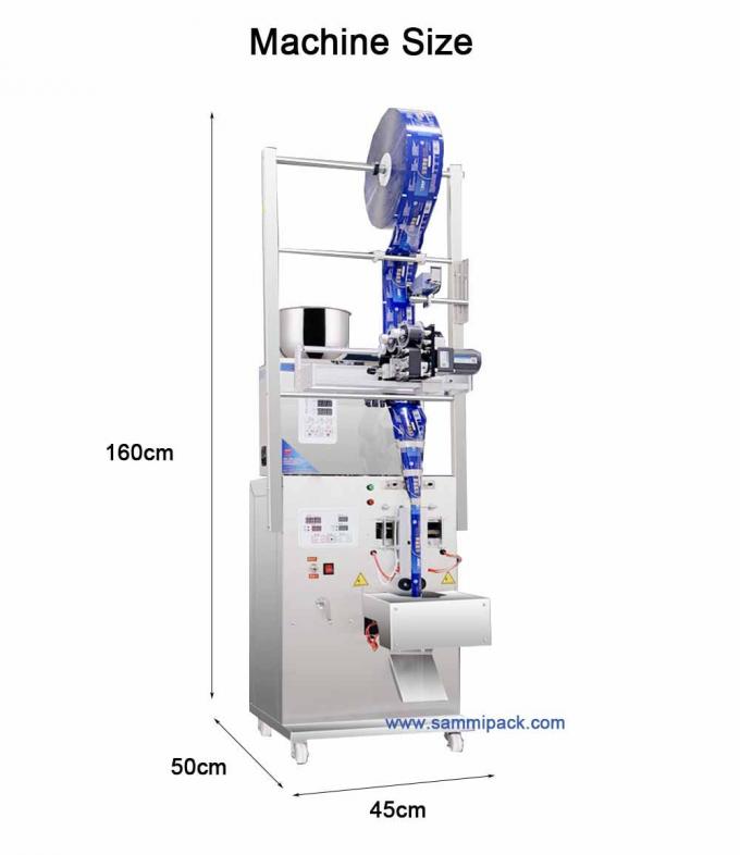 120.000 किलोग्राम एकल सकल वजन पेपर पैकेजिंग सामग्री चाय पाउडर पैकिंग मशीन हॉट स्टैम्प कोडर के साथ 3