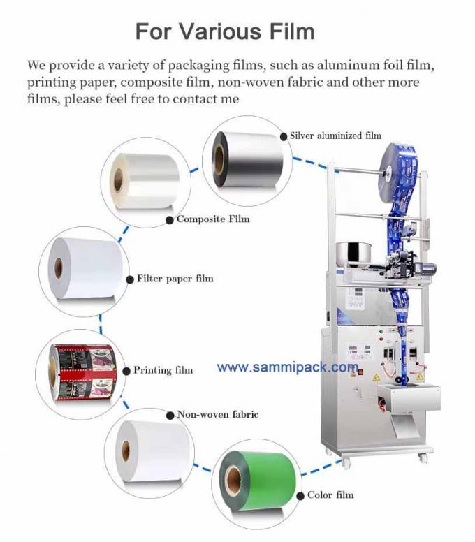 120.000 किलोग्राम एकल सकल वजन पेपर पैकेजिंग सामग्री चाय पाउडर पैकिंग मशीन हॉट स्टैम्प कोडर के साथ 2