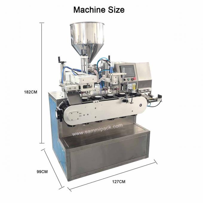 सौंदर्य प्रसाधन क्रीम मलहम प्लास्टिक नरम ट्यूब नली भरने सील भरने और सील मशीन 2