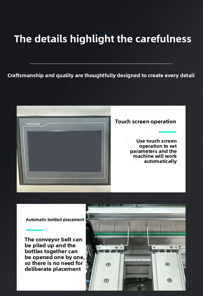 उच्च गति स्वचालित डेस्कटॉप 4 सिर चुंबकीय पंप तरल भरने कैपिंग मशीन पानी पेय के लिए स्वचालित भरने कैपिंग 7