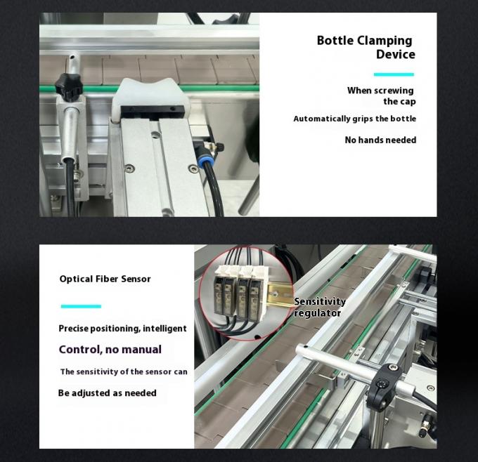 उच्च गति स्वचालित डेस्कटॉप 4 सिर चुंबकीय पंप तरल भरने कैपिंग मशीन पानी पेय के लिए स्वचालित भरने कैपिंग 8