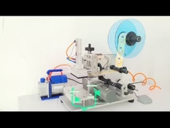 अच्छी गुणवत्ता वाली अर्ध-स्वचालित फ्लैट बोतल लेबलिंग मशीन कोडर के साथ पैकिंग मशीन