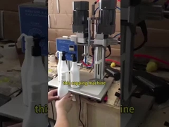 प्लास्टिक धुंध ट्रिगर के लिए अर्ध स्वचालित स्प्रे बोतल कैपिंग मशीन