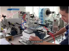 कोई वायु बुलबुला पैकेजिंग लेबलिंग मशीन दिनांक प्रिंटर के साथ सपाट सतह